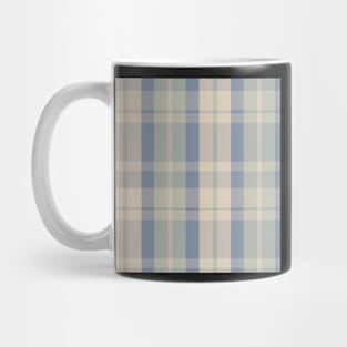 Cottagecore Aesthetic  Aillith 1 Hand Drawn Textured Plaid Pattern Mug